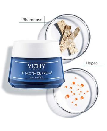 Kem dưỡng cải thiện nếp nhăn và làm săn chắc da ban đêm - Lifactiv Supreme Night Vichy - 50 ml