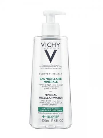 Nước tẩy trang cho da dầu và da hỗn hợp kiểm soát dầu nhờn - Pureté Thermale Vichy - 400 ml