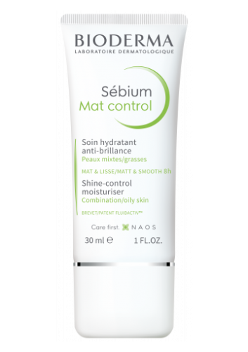 Kem dưỡng da kiềm dầu và làm dịu cho một làn da sáng khỏe - Sebium Mat Control Bioderma - 30 ml