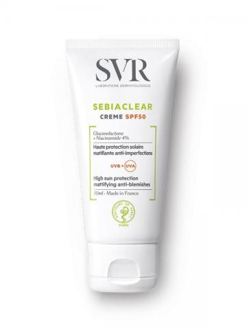 Kem dưỡng da chống nắng giảm mụn - 2 trong 1 - SVR Sebiaclear SPF50 Creme 50ml - 2 in 1