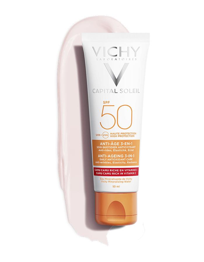 Kem chống nắng ngăn ngừa các dấu hiệu lão hóa hằng ngày SPF 50 - Capital Soleil Vichy - 50 ml