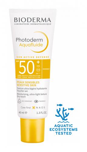 Kem chống nắng giảm bóng nhờn - Photoderm Aquafluide Invisible SPF 50+ Bioderma - 40 ml